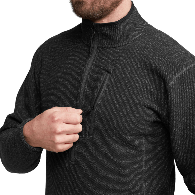 Толстовка SITKA Snowcrest Half-Zip Fleece Pullover цвет Black Heather фото 4