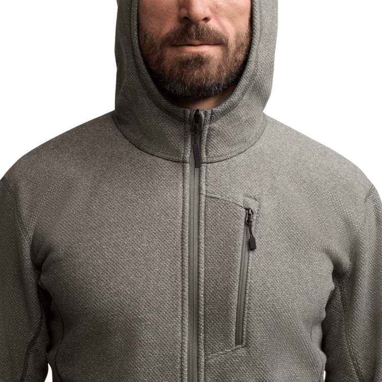 Толстовка SITKA Snowcrest Full-Zip Hooded Fleece цвет Woodsmoke Heather фото 5