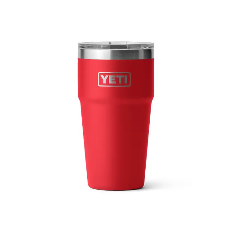 Термостакан YETI Rambler Stackable Cup w/Magslider Lid 591 (20 oz) цв. Rescue Red фото 1
