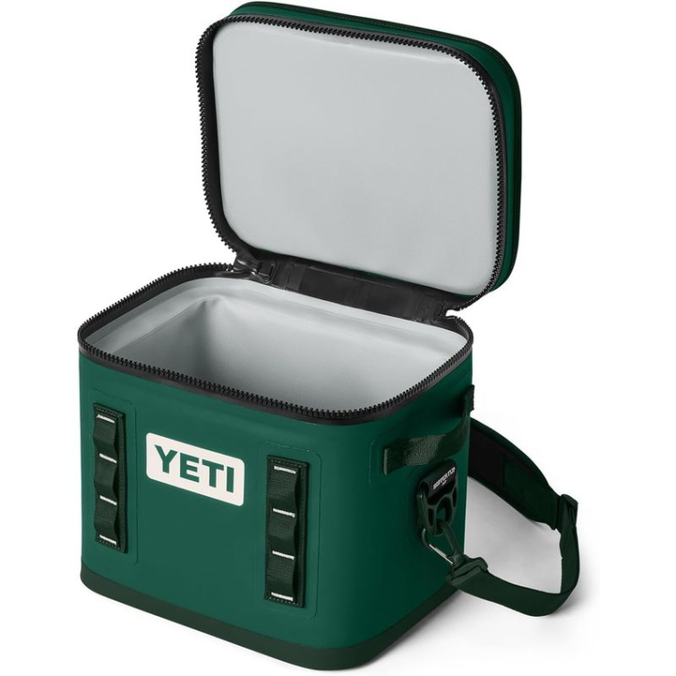 Сумка изотермическая YETI Hopper Flip 12 Soft Cooler цвет Black Forest Green фото 4