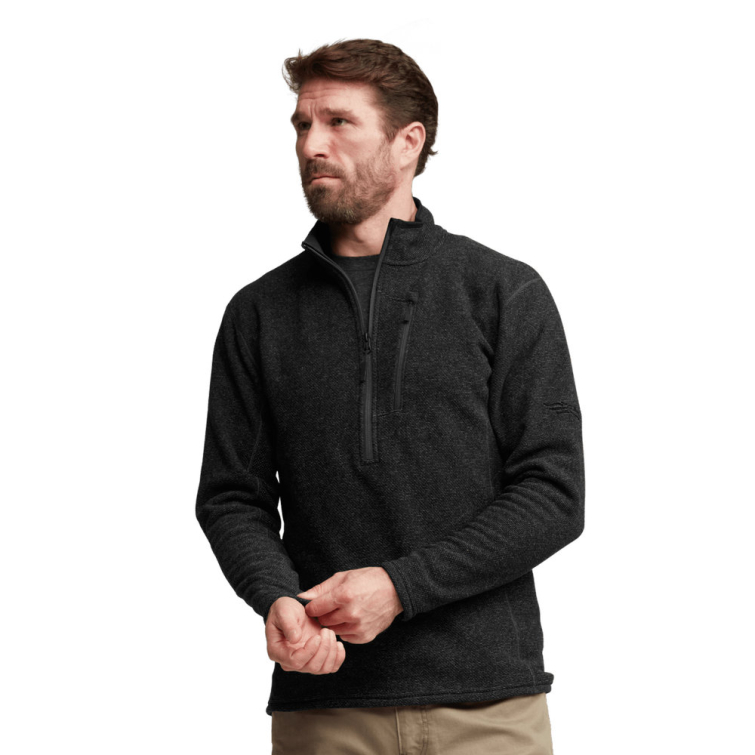 Толстовка SITKA Snowcrest Half-Zip Fleece Pullover цвет Black Heather фото 5