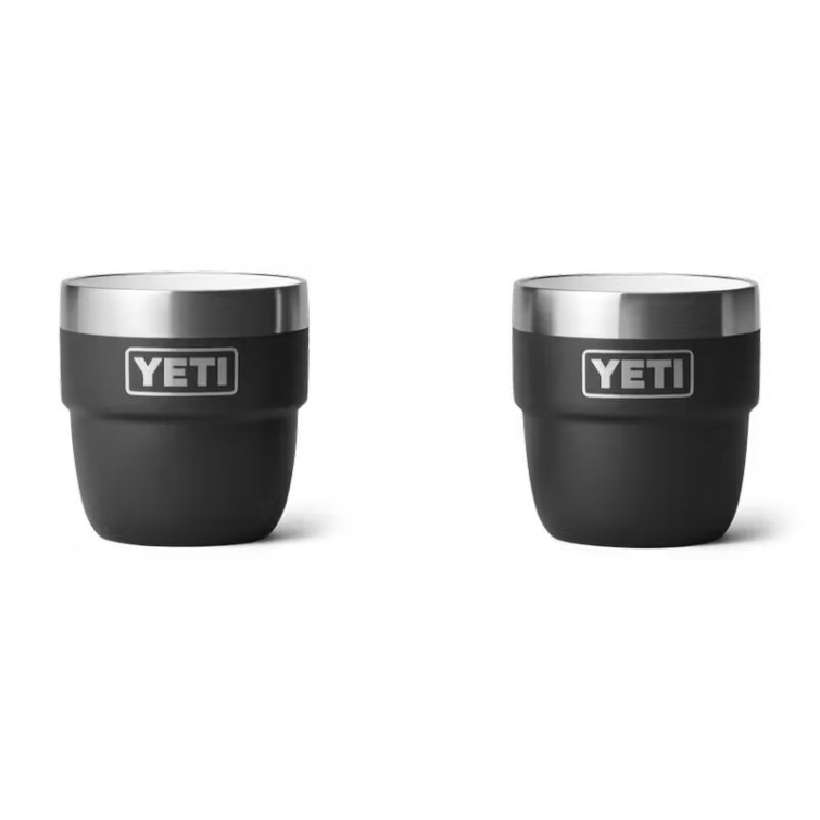 Набор кружек YETI Rambler Stackable Cup CL 120 (4 oz) цв. Black фото 1