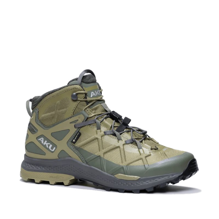 Кроссовки треккинговые AKU Rocket Mid GTX цвет Olive / Anthracite фото 1