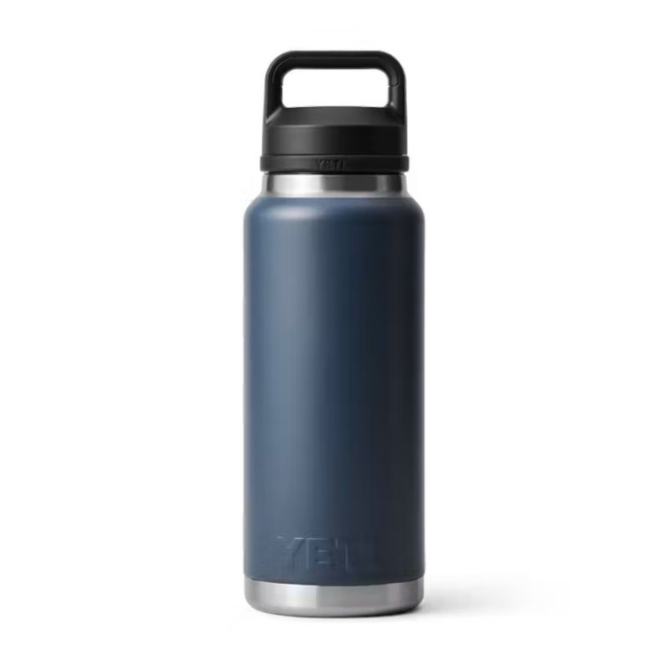 Термос YETI Rambler Bottle Chug Cap 1065 (36 oz) цв. Navy фото 3