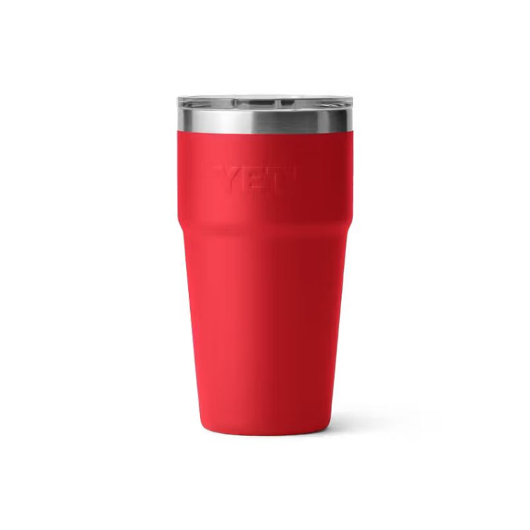 Термостакан YETI Rambler Stackable Cup w/Magslider Lid 591 (20 oz) цв. Rescue Red фото 3
