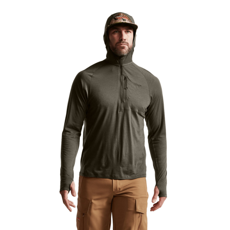 Термокофта SITKA Core Merino 120 Hoodie цвет Pyrite фото 8