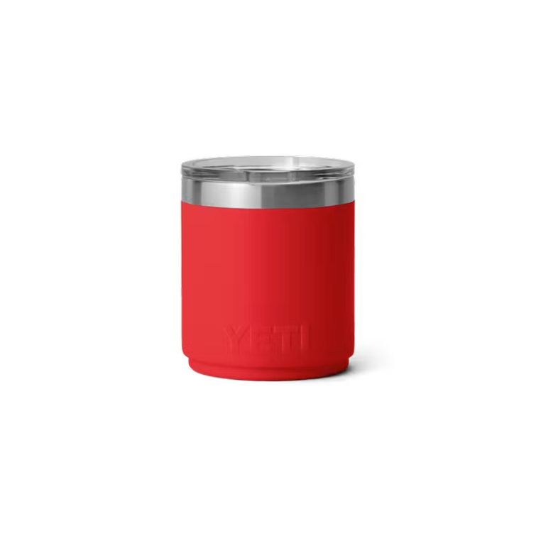 Термостакан YETI Rambler Stackable Lowball CL w/Magslider Lid 296 (10 oz) цв. Rescue Red фото 2