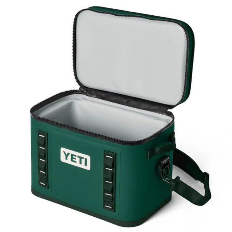 Сумка изотермическая YETI Hopper Flip 18 Soft Cooler цвет Black Forest Green фото 4