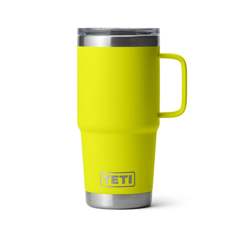Термокружка YETI Rambler Travel Mug 591 (20 oz) цв. Firefly Yellow фото 1
