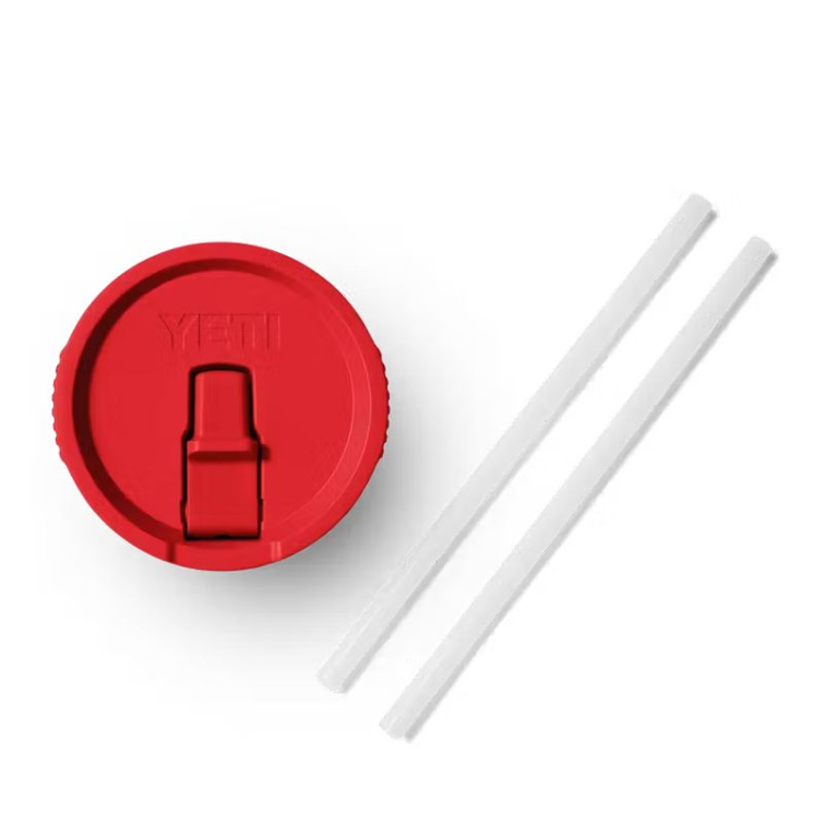 Крышка с трубочкой YETI Rambler Travel Mug Straw Lid цв. Rescue Red р. L (887 мл) фото 1