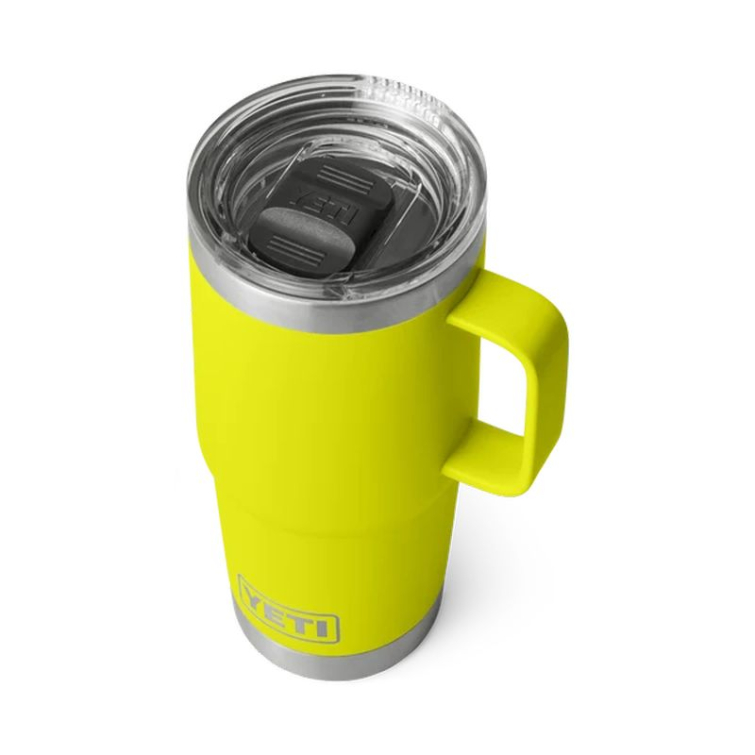 Термокружка YETI Rambler Travel Mug 591 (20 oz) цв. Firefly Yellow фото 3