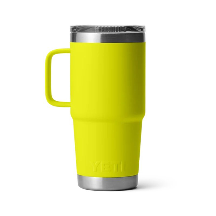 Термокружка YETI Rambler Travel Mug 591 (20 oz) цв. Firefly Yellow фото 2