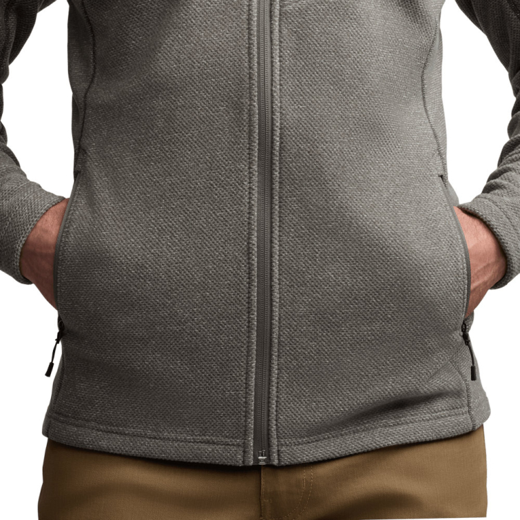 Толстовка SITKA Snowcrest Full-Zip Hooded Fleece цвет Woodsmoke Heather фото 2
