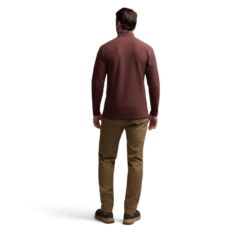 Толстовка SITKA Snowcrest Half-Zip Fleece Pullover цвет Cherry Wood Heather фото 2