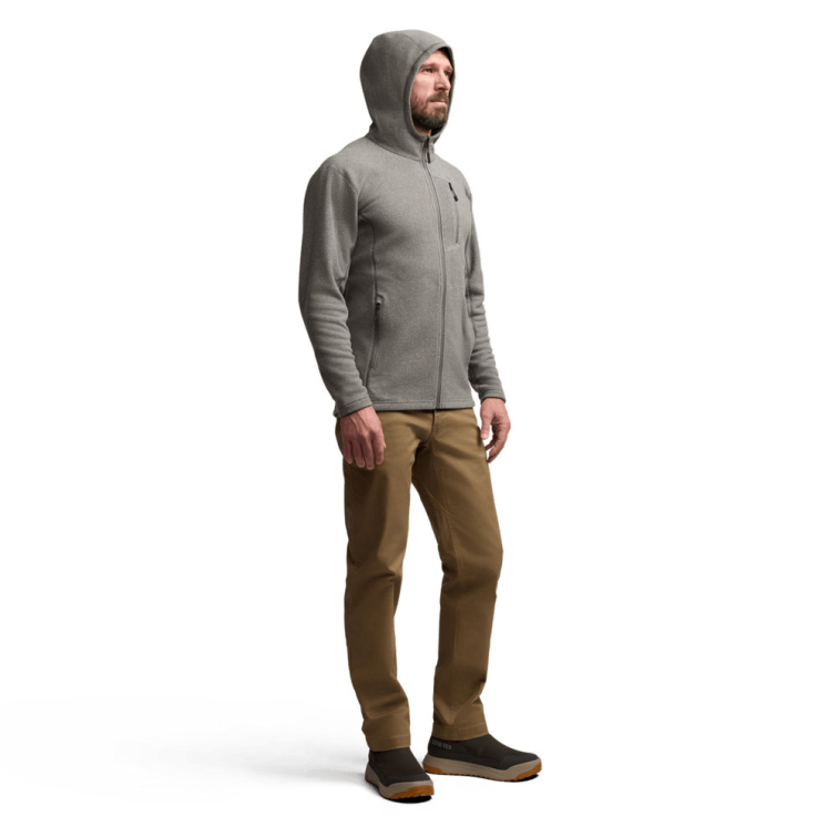 Толстовка SITKA Snowcrest Full-Zip Hooded Fleece цвет Woodsmoke Heather фото 7