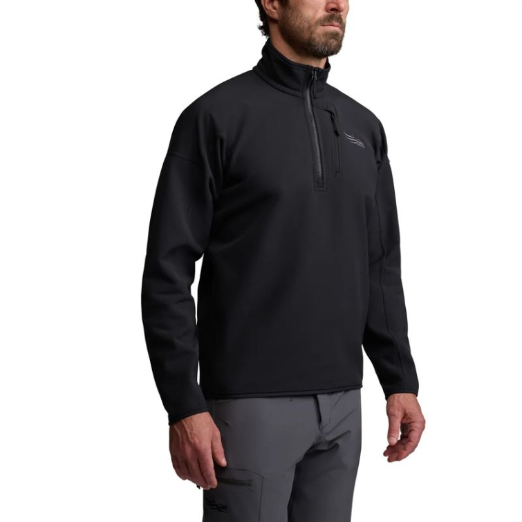Толстовка SITKA Alpha Fleece 1/4 Zip Pullover цвет Black фото 6