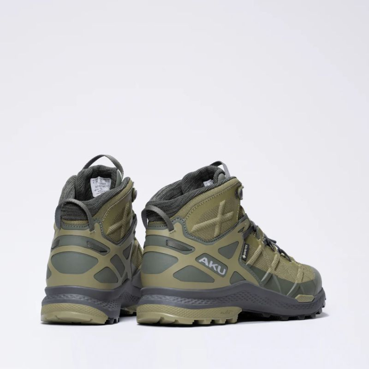 Кроссовки треккинговые AKU Rocket Mid GTX цвет Olive / Anthracite фото 4