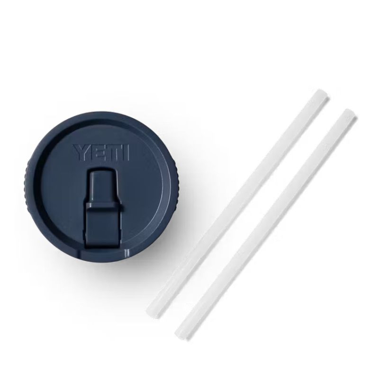 Крышка с трубочкой YETI Rambler Travel Mug Straw Lid цв. Navy р. L (887 мл) фото 1