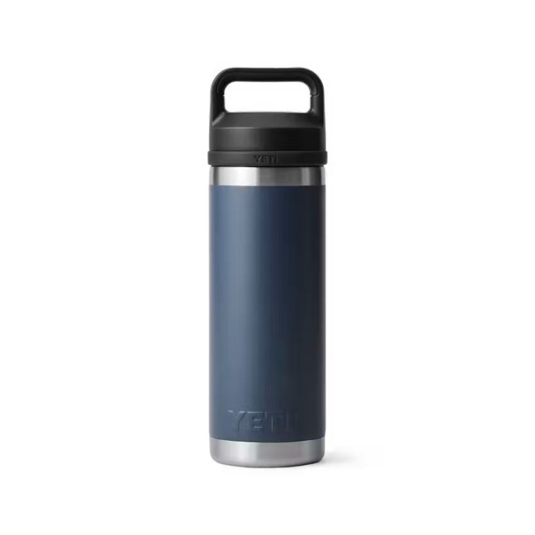 Термос YETI Rambler Bottle Chug Cap 532 (18 oz) цв. Navy фото 3