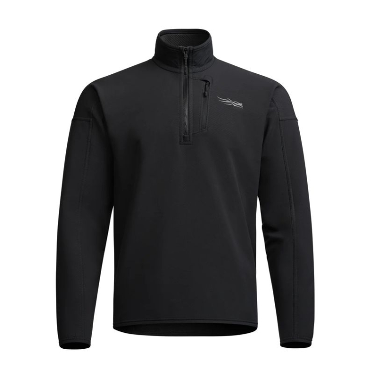 Толстовка SITKA Alpha Fleece 1/4 Zip Pullover цвет Black фото 1