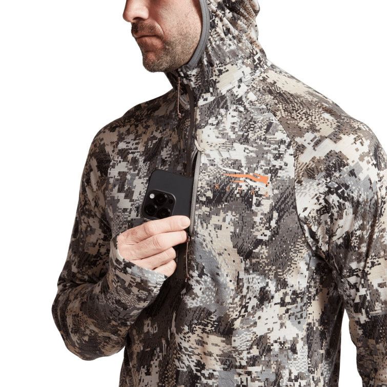 Термокофта SITKA Core Merino 120 Hoodie цвет Optifade Elevated II фото 3