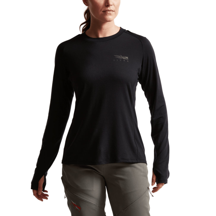 Термокофта SITKA WS Core Merino 120 LS Crew цвет Black фото 5