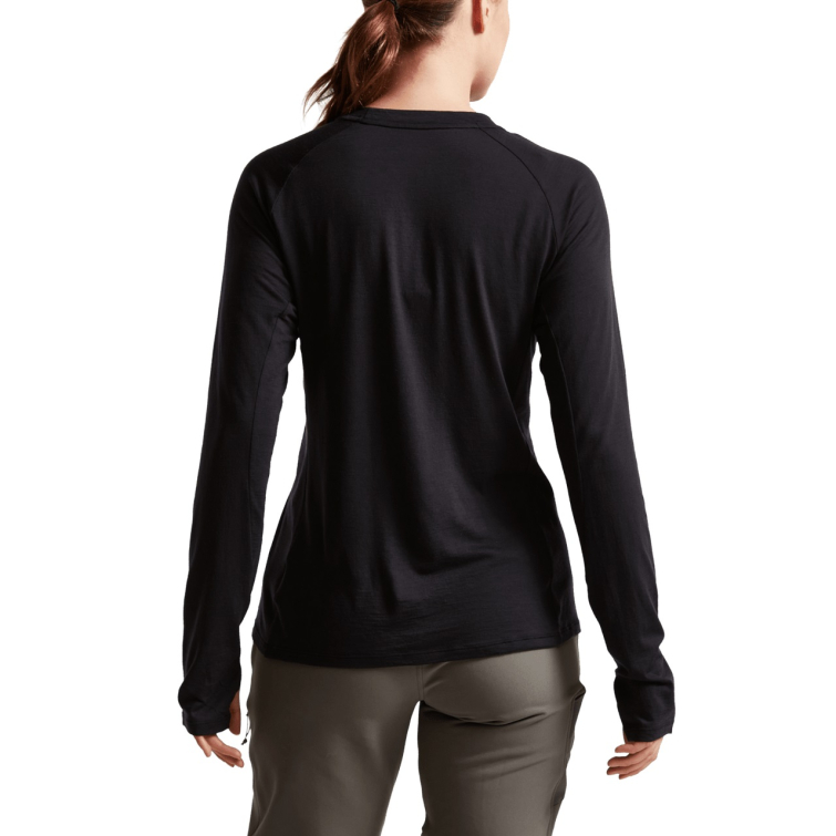 Термокофта SITKA WS Core Merino 120 LS Crew цвет Black фото 3