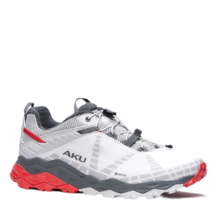 Кроссовки треккинговые AKU Flyrock GTX цвет Light Grey / Red фото 1