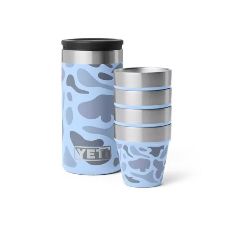 Набор рюмок YETI Shot Glasses & Case цв. Blue Camo фото 1