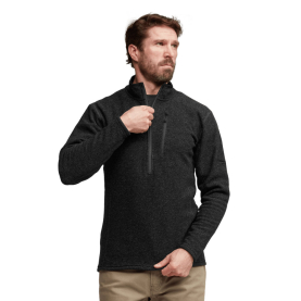Толстовка SITKA Snowcrest Half-Zip Fleece Pullover цвет Black Heather превью 6