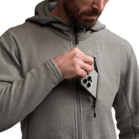Толстовка SITKA Snowcrest Full-Zip Hooded Fleece цвет Woodsmoke Heather превью 4