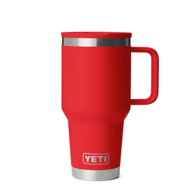 Термокружка YETI Rambler Travel Straw Mug 887 (30 oz) цв. Rescue Red превью 1