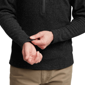 Толстовка SITKA Snowcrest Half-Zip Fleece Pullover цвет Black Heather превью 3