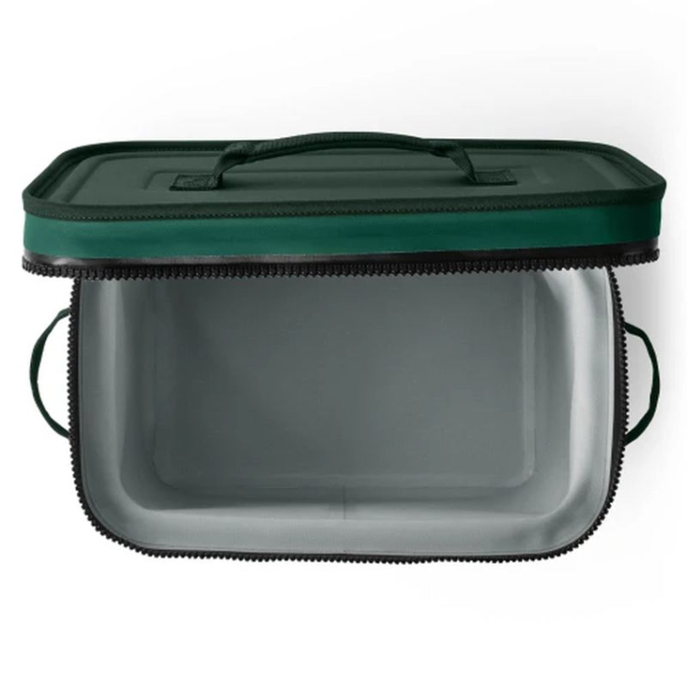Сумка изотермическая YETI Hopper Flip 18 Soft Cooler цвет Black Forest Green фото 3