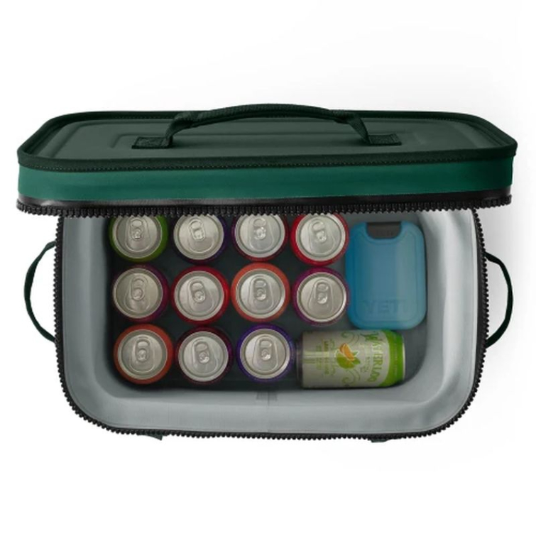 Сумка изотермическая YETI Hopper Flip 18 Soft Cooler цвет Black Forest Green фото 2